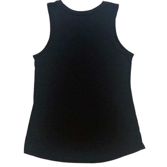 Spiritual Gangster Floral Spell Out Black Muscle Tank Top Small S - Picture 5 of 6